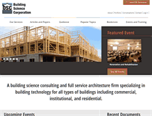 Tablet Screenshot of buildingscienceconsulting.com